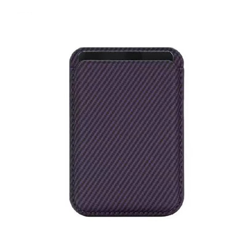 Elite iPhone Carbon Fiber MagSafe Wallet, Strong Magnetic Card Holder with Slim Storage Pocket, Anti-Fingerprint Lightweight Design