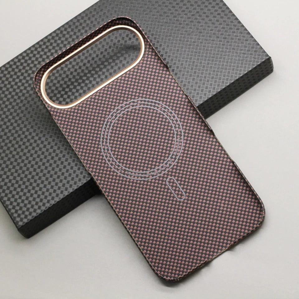 Elite iPhone Case — MagSafe Aramid Carbon Fiber Magnetic Cover with Slim Tough Protection, Anti-Fingerprint Non-Slip Design