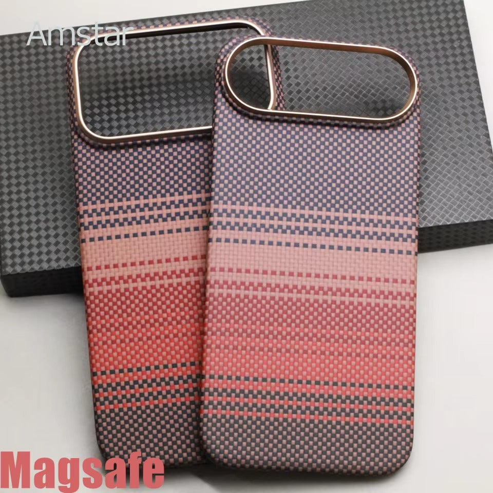 Elite iPhone Case — MagSafe Aramid Carbon Fiber Magnetic Cover with Slim Tough Protection, Anti-Fingerprint Non-Slip Design