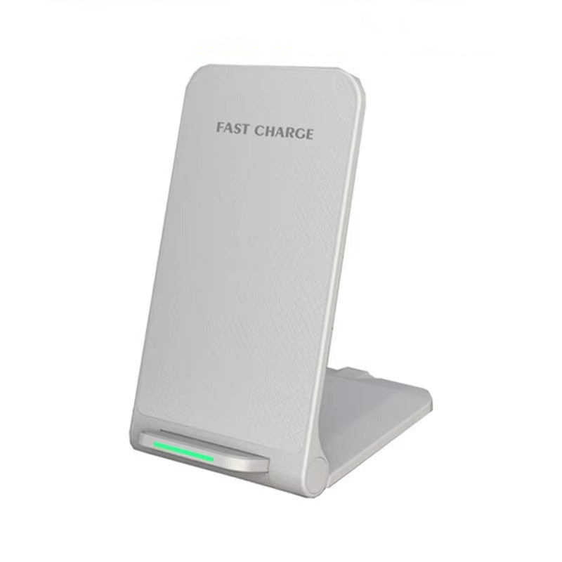High-Quality 30W Wireless Charger Stand with Rapid Charging, Compact Foldable Design, Vertical & Horizontal Viewing, USB-C Power & Built-In Safety Guard