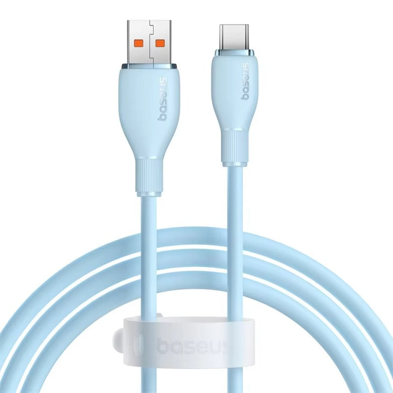 High-Quality Fast Charge Type-C Cable with 5A Current Support, Durable Flexible Cord, Efficient Charging & Data Transmission
