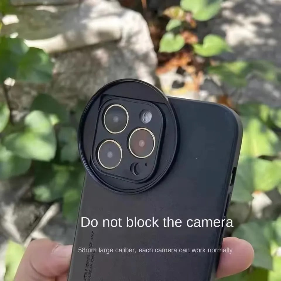 High-Quality Phone Camera Lens Case with 58mm Thread Filter Interface, Tough Full Coverage Build, Anti-Fingerprint Anti-Dust Protection