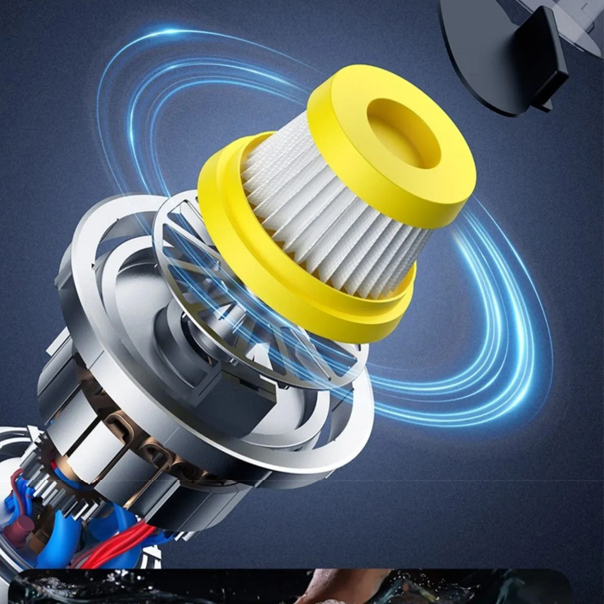 High-Quality Portable Car Vacuum Cleaner with Cordless Operation, Powerful Dust Blower, HEPA Filter & Lightweight Handheld Build