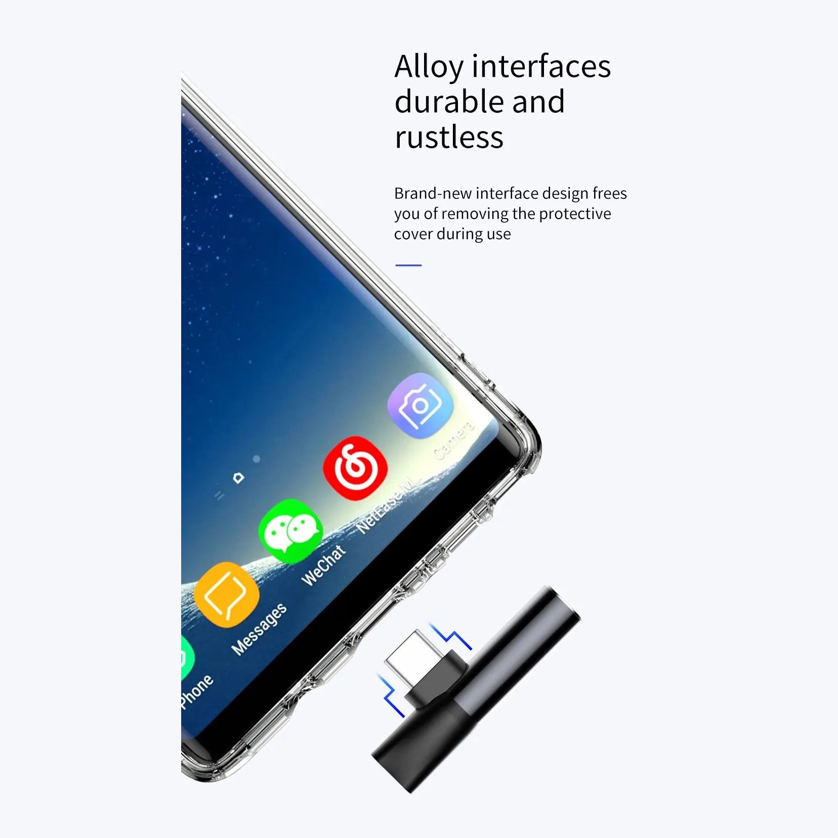 High-Quality USB-C Audio Adapter with 3.5mm AUX Jack, Clear Sound Performance & Portable Plug-and-Play Design