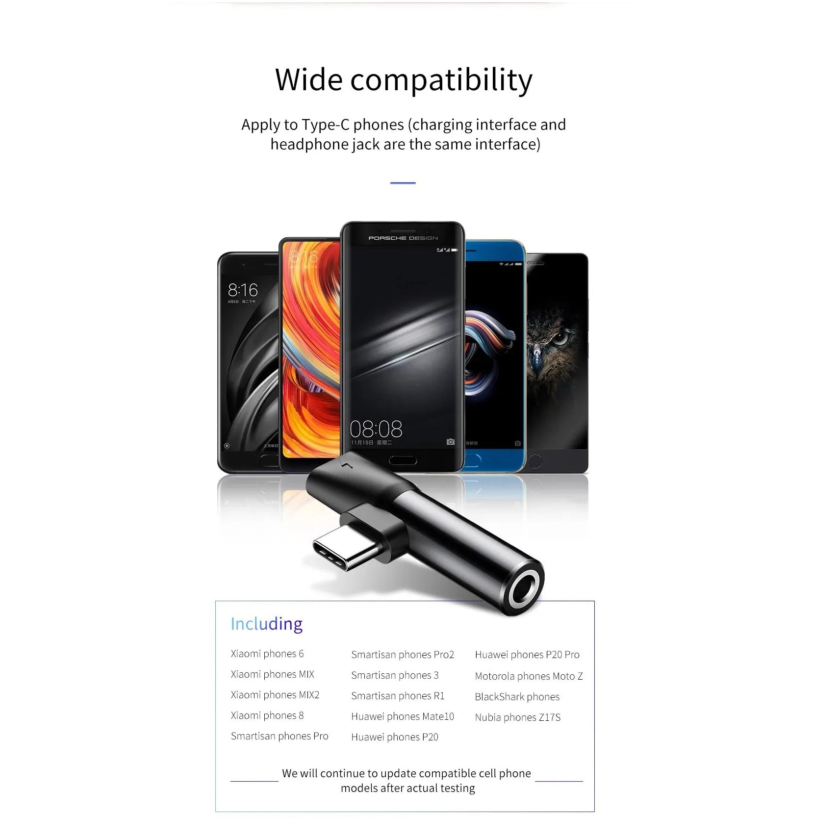 High-Quality USB-C Audio Adapter with 3.5mm AUX Jack, Clear Sound Performance & Portable Plug-and-Play Design