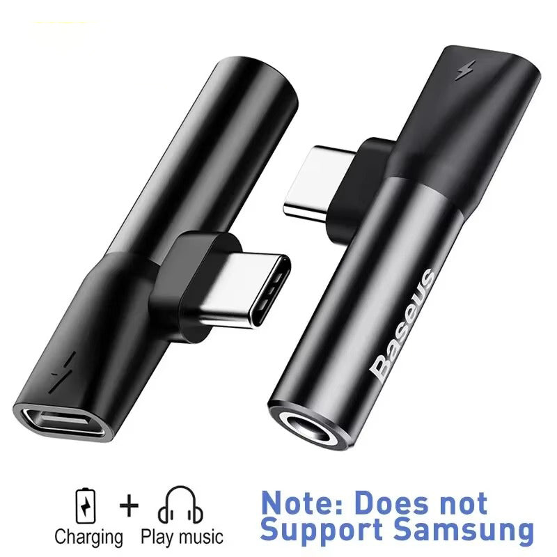 High-Quality USB-C Audio Adapter with 3.5mm AUX Jack, Clear Sound Performance & Portable Plug-and-Play Design