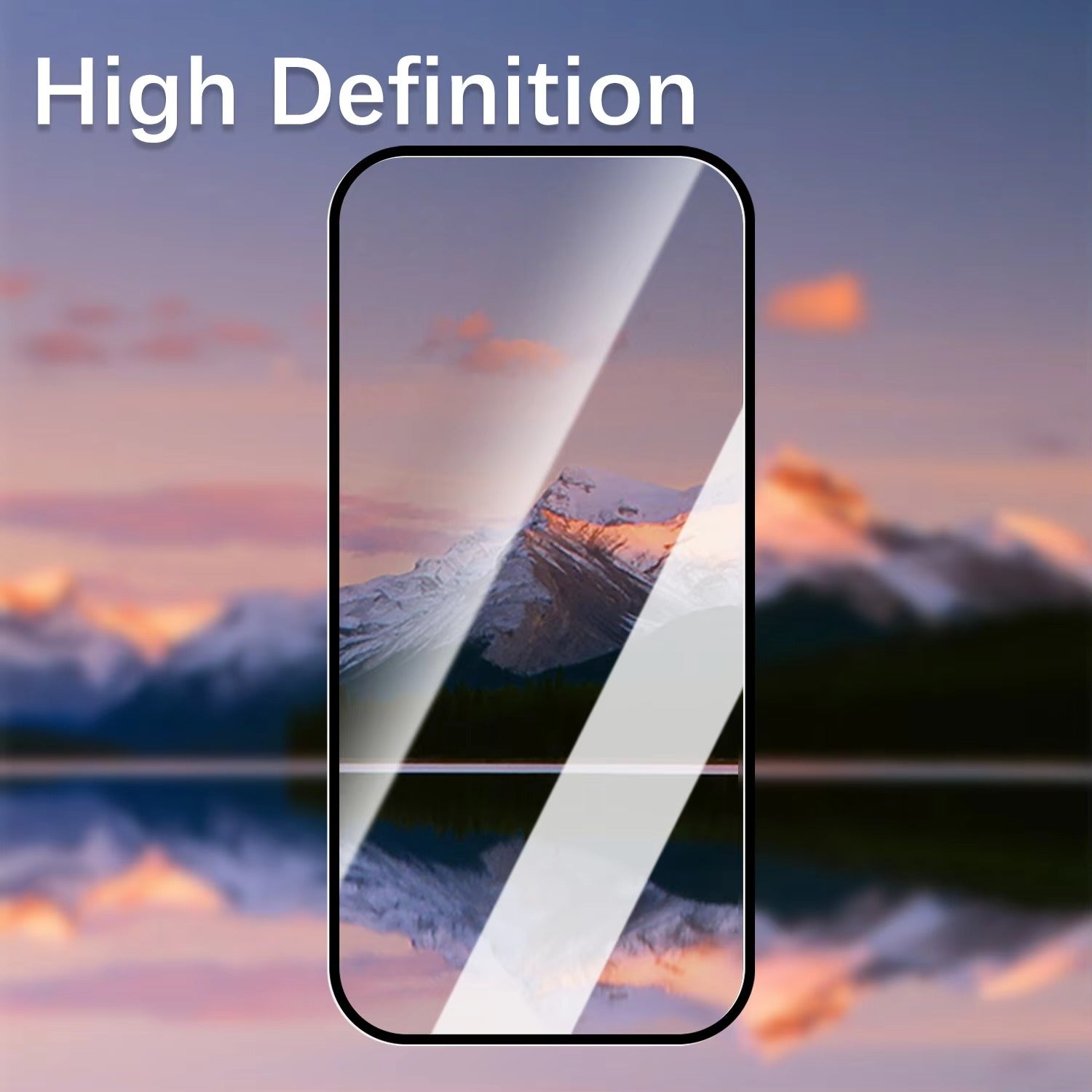 High-Quality iPhone HD Clear Tempered Glass Screen Protector – Full-Screen Display Protection, Smooth Touch Clarity, Fingerprint Resistance & Shatter Defense