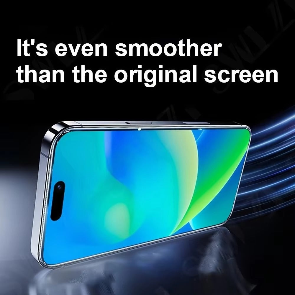 High-Quality iPhone HD Tempered Glass Screen Protector – Clear Front Protection, Anti-Fingerprint, Anti-Scratch & Shatter-Resistant Glass