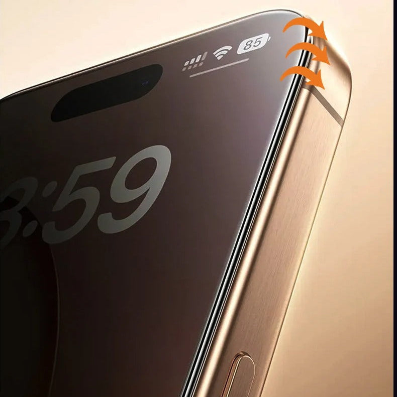 High-Quality iPhone HD Tempered Glass Screen Protector, Crystal Clear Full-Cover Protection with Scratch Resistance and Smooth Touch Finish