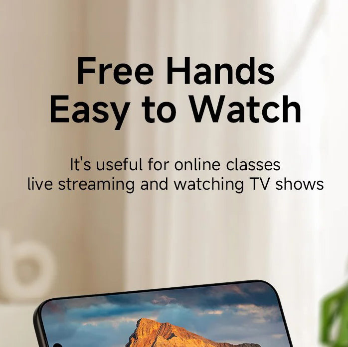 High-Quality iPhone MagSafe Magnetic Desk Phone Stand, 360° Rotating Aluminum Holder with Height Adjustment & Foldable Stable Base