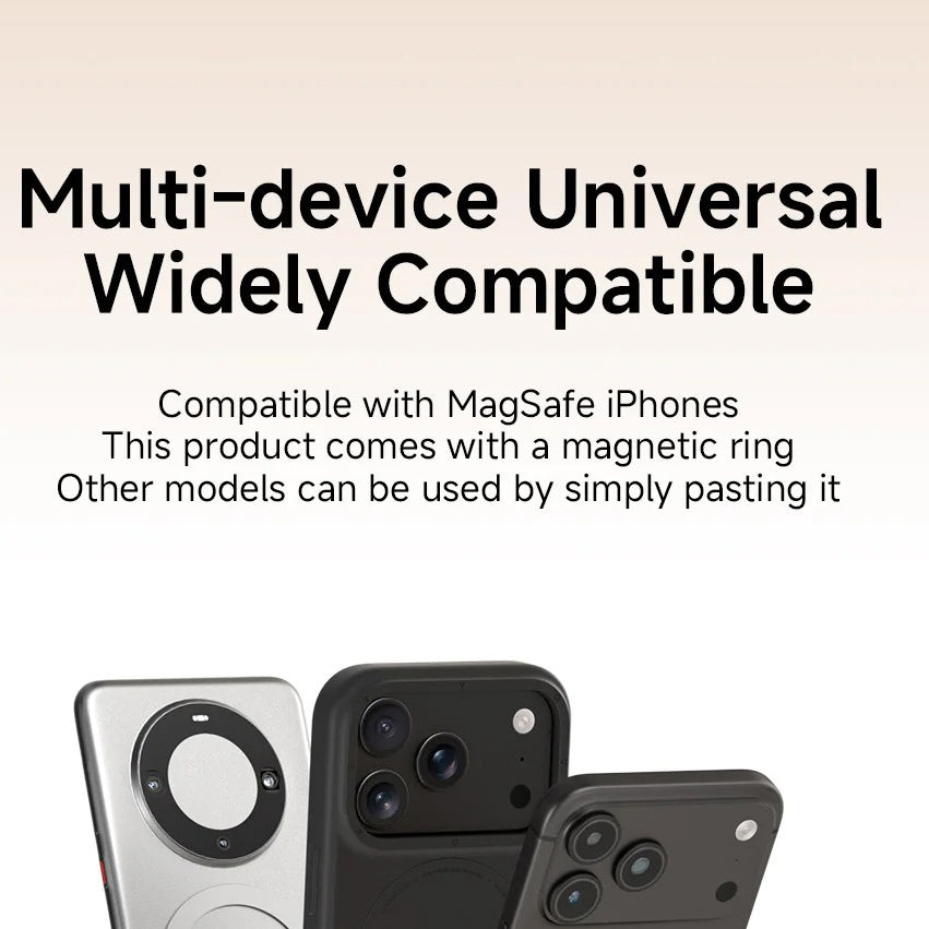 High-Quality iPhone MagSafe Magnetic Desk Phone Stand, 360° Rotating Aluminum Holder with Height Adjustment & Foldable Stable Base