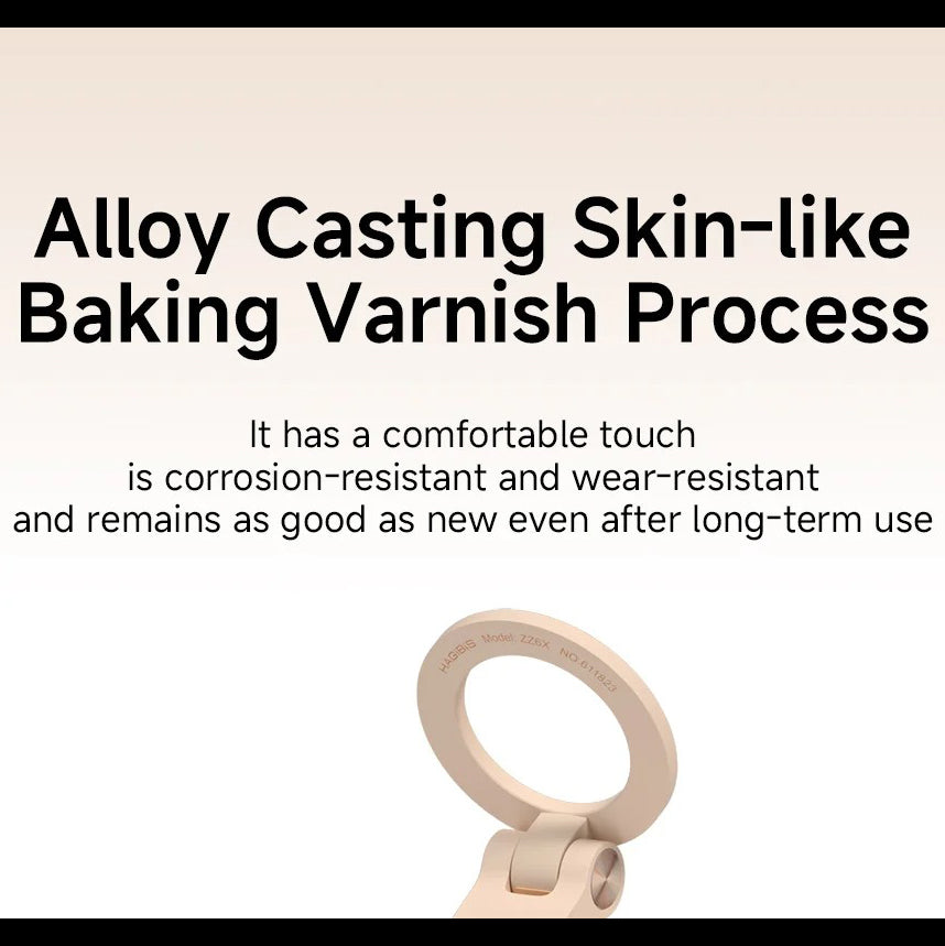 High-Quality iPhone MagSafe Magnetic Desk Phone Stand, 360° Rotating Aluminum Holder with Height Adjustment & Foldable Stable Base