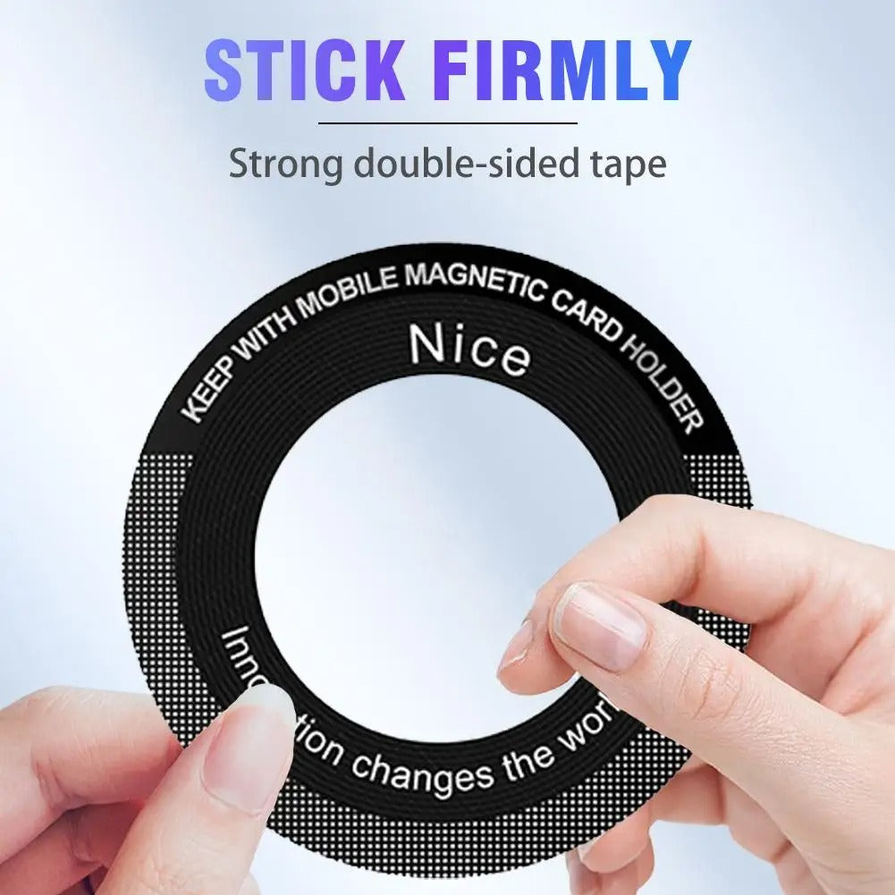 High-Quality iPhone MagSafe Magnetic Metal Ring Adapter, Universal Sticker Plate for Wireless Charging & Car Mount Compatibility
