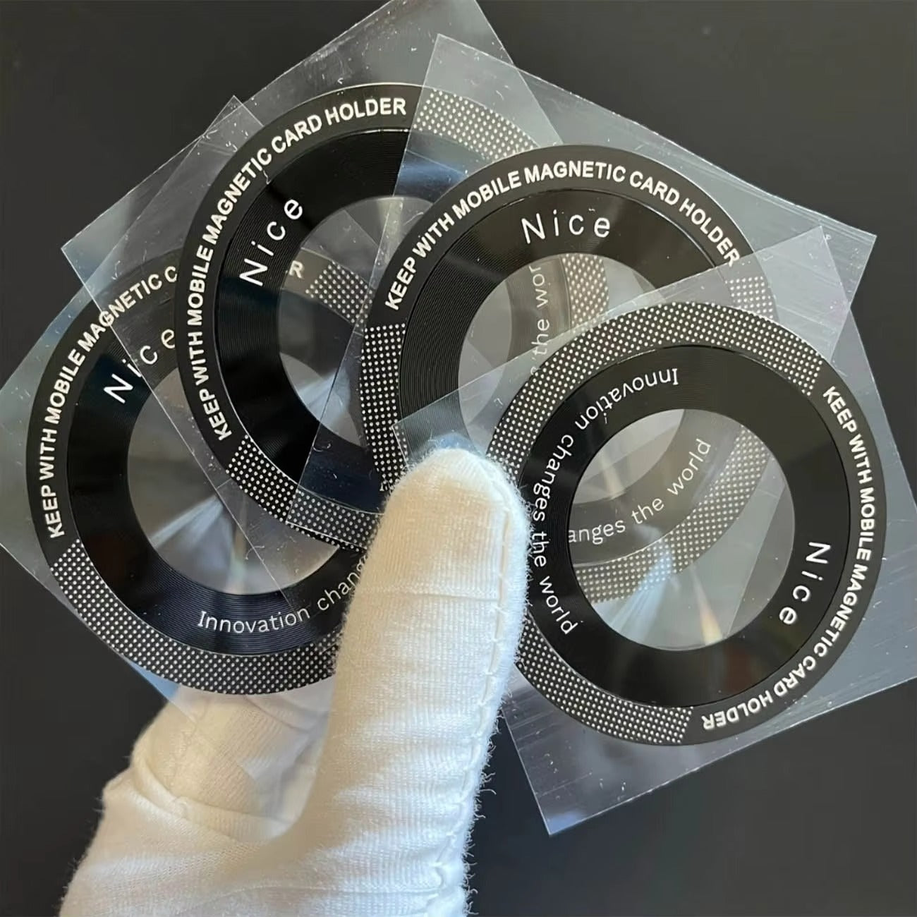 High-Quality iPhone MagSafe Magnetic Metal Ring Adapter, Universal Sticker Plate for Wireless Charging & Car Mount Compatibility