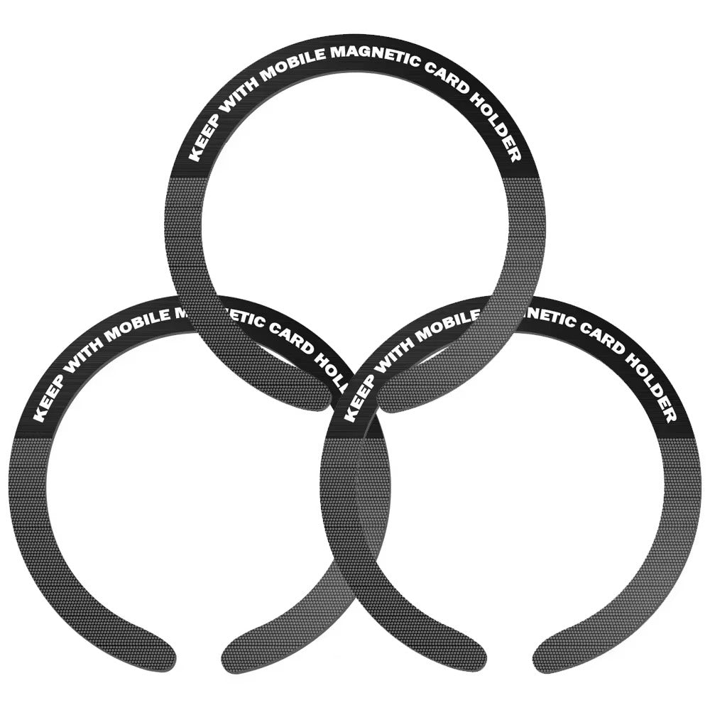 High-Quality iPhone MagSafe Magnetic Ring Adapter, Universal Metal Sticker Plate for Wireless Charging & Car Mount Compatibility