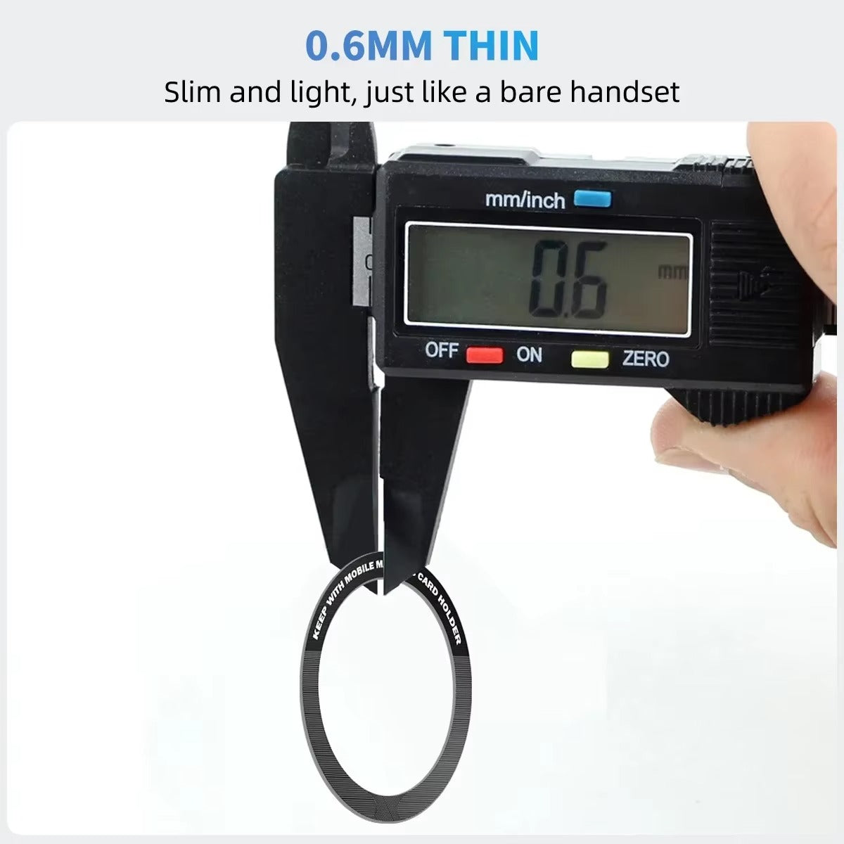 High-Quality iPhone MagSafe Magnetic Ring Adapter, Universal Metal Sticker Plate for Wireless Charging & Car Mount Compatibility