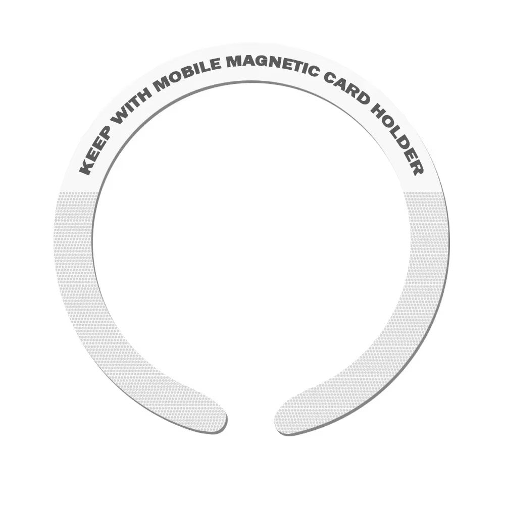 High-Quality iPhone MagSafe Magnetic Ring Adapter, Universal Metal Sticker Plate for Wireless Charging & Car Mount Compatibility