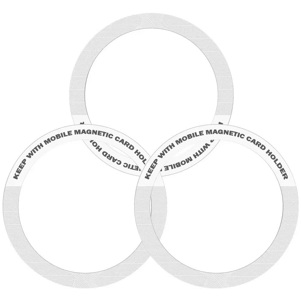 High-Quality iPhone MagSafe Magnetic Ring Adapter, Universal Metal Sticker Plate for Wireless Charging & Car Mount Compatibility