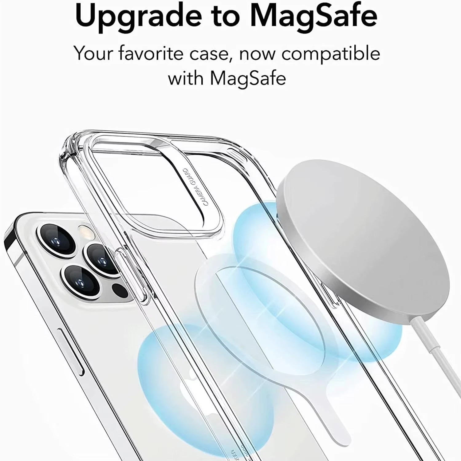 High-Quality iPhone MagSafe Magnetic Ring Adapter, Universal Metal Sticker Plate for Wireless Charging & Magnetic Mount Compatibility