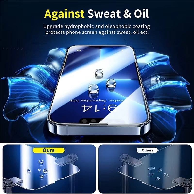 High-Quality iPhone Screen Protector Tempered Glass – Crystal Clear HD Full Coverage, Anti-Scratch & Anti-Break Protection