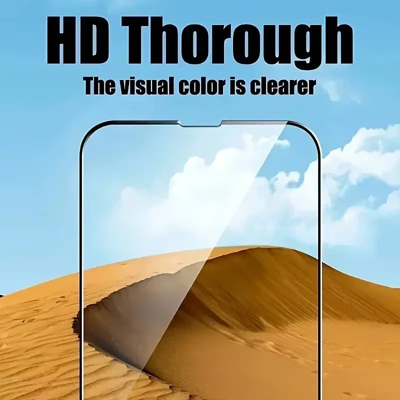 High-Quality iPhone Screen Protector in Tempered Glass – Clear Display Protection with Smudge Resistance, Scratch Defense & Shatter-Control Front Film