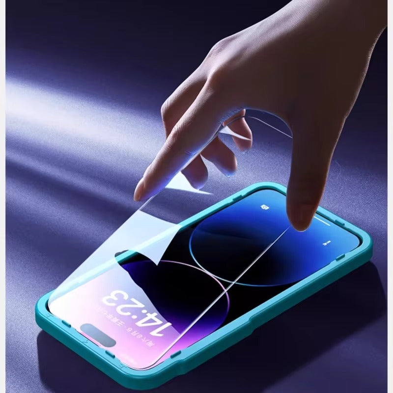 High-Quality iPhone Tempered Glass Screen Protector, HD Clear Anti-Fingerprint Shield with Scratch & Shatter Resistance