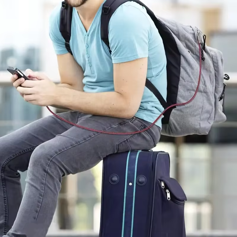 High-Quality iPhone USB-A to Lightning Charging Cable, 12W Fast-Charge Nylon Braided Data Cable with Durable 2.4A Output