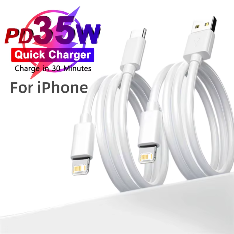 High-Quality iPhone USB-C Fast Charging Cable, 35W PD Power Data Cable with Durable TPE/TPU Build for Reliable Everyday Charging