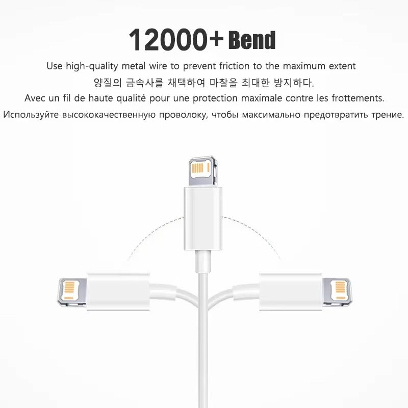 High-Quality iPhone USB-C Fast Charging Cable, 35W PD Power Data Cable with Durable TPE/TPU Build for Reliable Everyday Charging