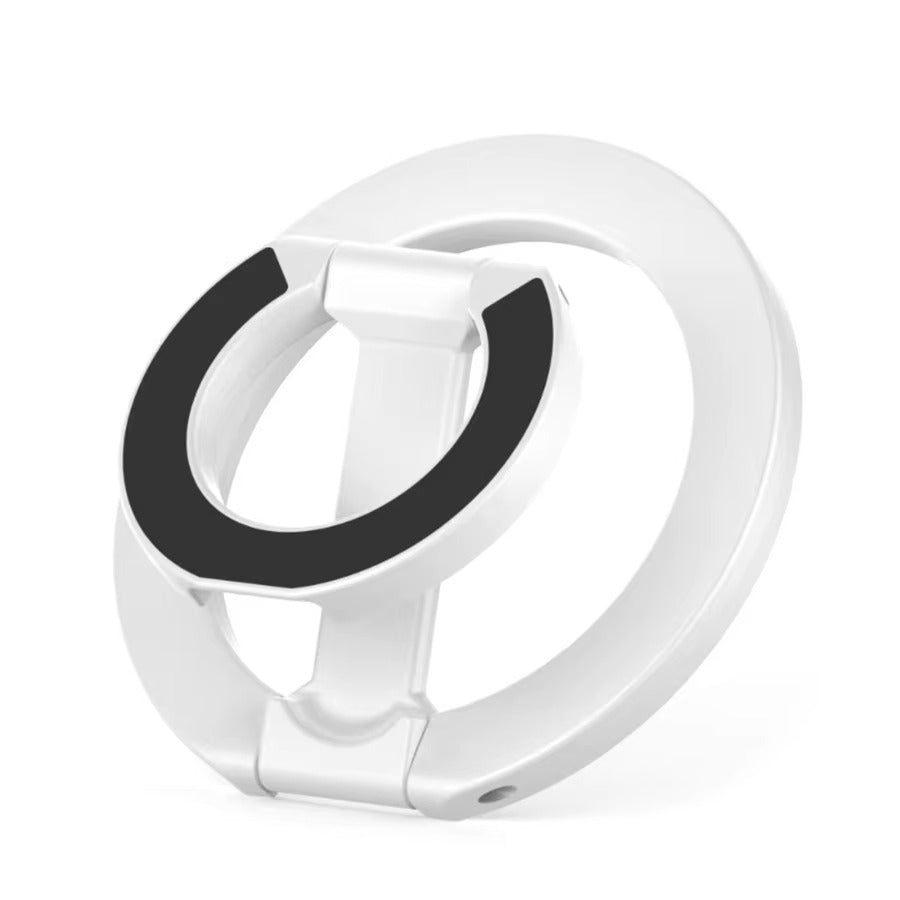 Impact-Ready iPhone Double-Sided Magnetic Ring Holder, MagSafe Phone Grip Stand with Dual-Magnet Support & Secure Finger Hold