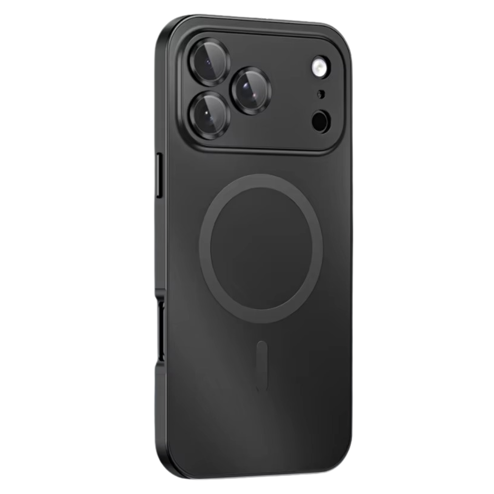 Luxury Aluminum Alloy Magnetic iPhone Case — Magsafe Wireless Charging, Full Coverage Shockproof Cover with Glass Lens, Matte Anti-Glare Finish