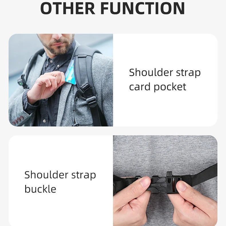 Luxury Business Laptop Backpack 17.3 Inch, Spacious Travel & Commuter Backpack with Dedicated Laptop Compartment, PU Leather Professional Work Bag