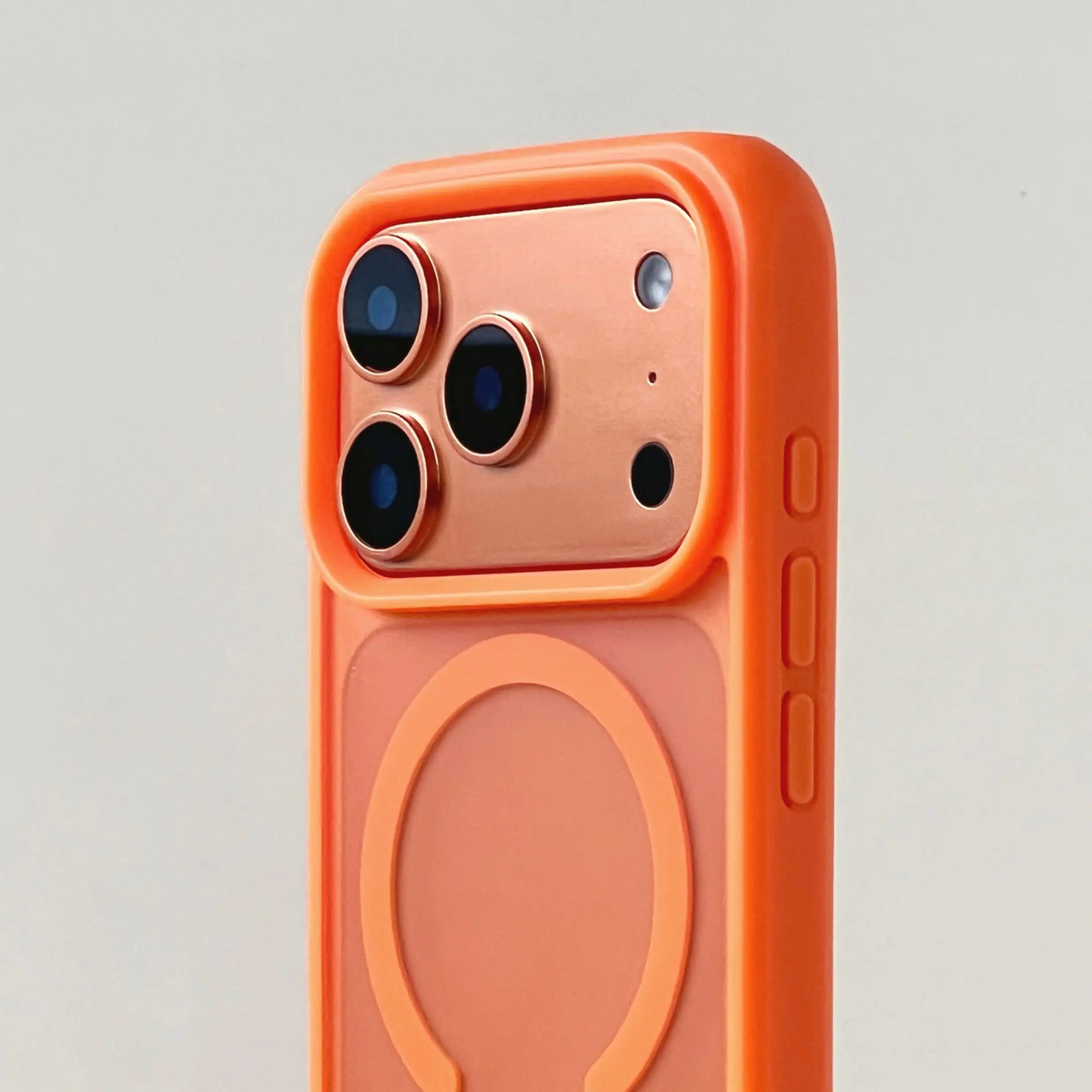 Luxury iPhone Case — Foldable Magnetic MagSafe Compatible Half-Wrapped PC Cover with Matte Finish, Shockproof, Anti-Fingerprint, Stand Holder, Non-Slip Design