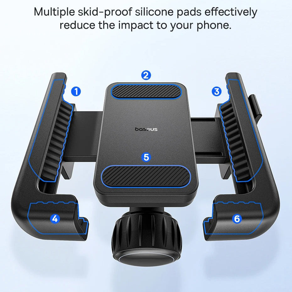 Luxury Gravity Bike Phone Holder with 360° Rotation, Secure Handlebar Mount, One-Handed Auto Lock Design for Cycling