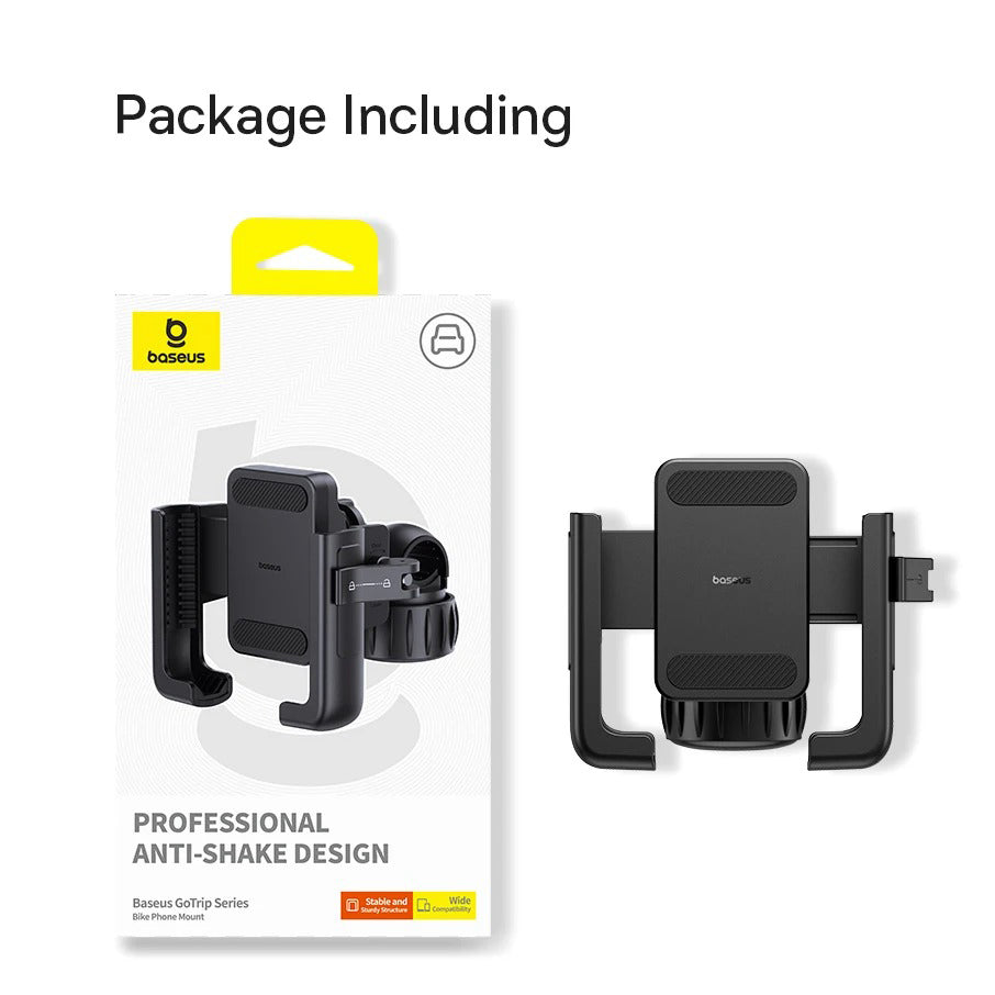 Luxury Gravity Bike Phone Holder with 360° Rotation, Secure Handlebar Mount, One-Handed Auto Lock Design for Cycling