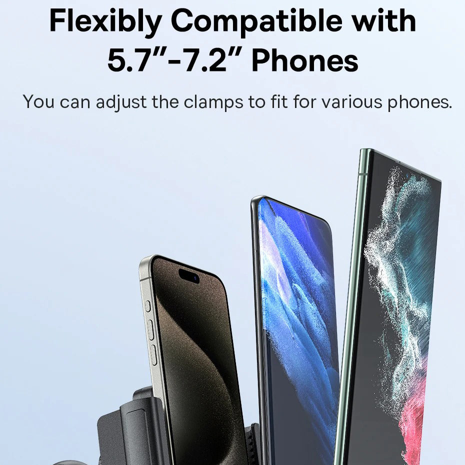 Luxury Gravity Bike Phone Holder with 360° Rotation, Secure Handlebar Mount, One-Handed Auto Lock Design for Cycling