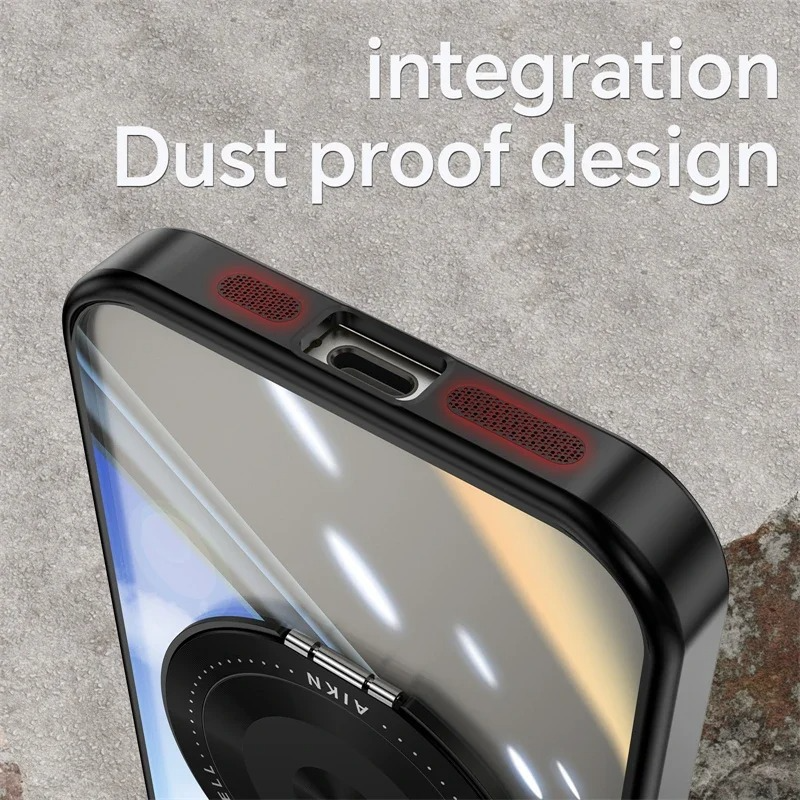 Premium Clear MagSafe iPhone Case — Neon Bumper Shockproof Armor, Wireless Charging Compatible, Anti-Scratch Transparent Protective Cover