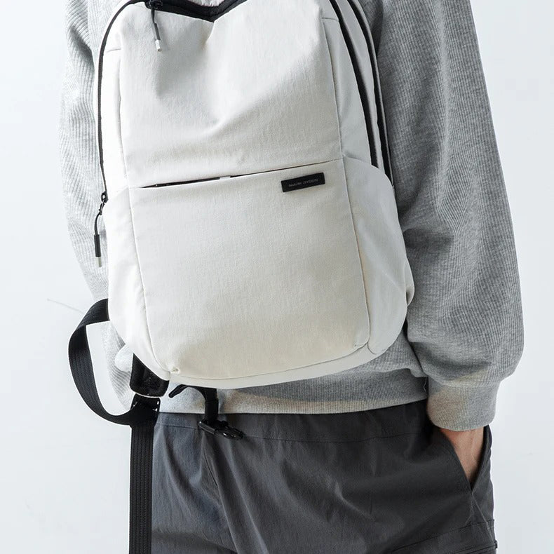 Luxury Men's Casual Commuter Backpack, Lightweight Nylon Travel Daypack with Laptop Compartment