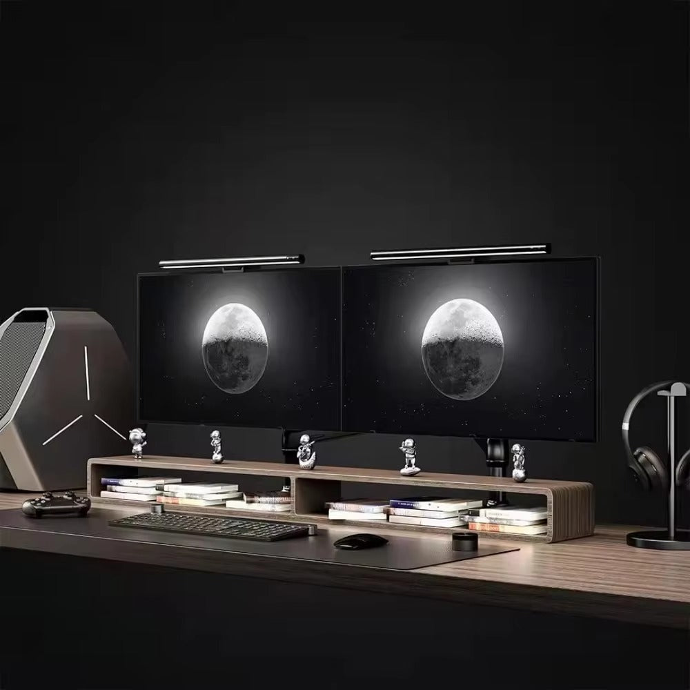 Luxury Monitor Screen Light Bar with Wireless Remote Control, Eye Protection LED Desk Lamp, Hanging Display Light for PC & Office Use