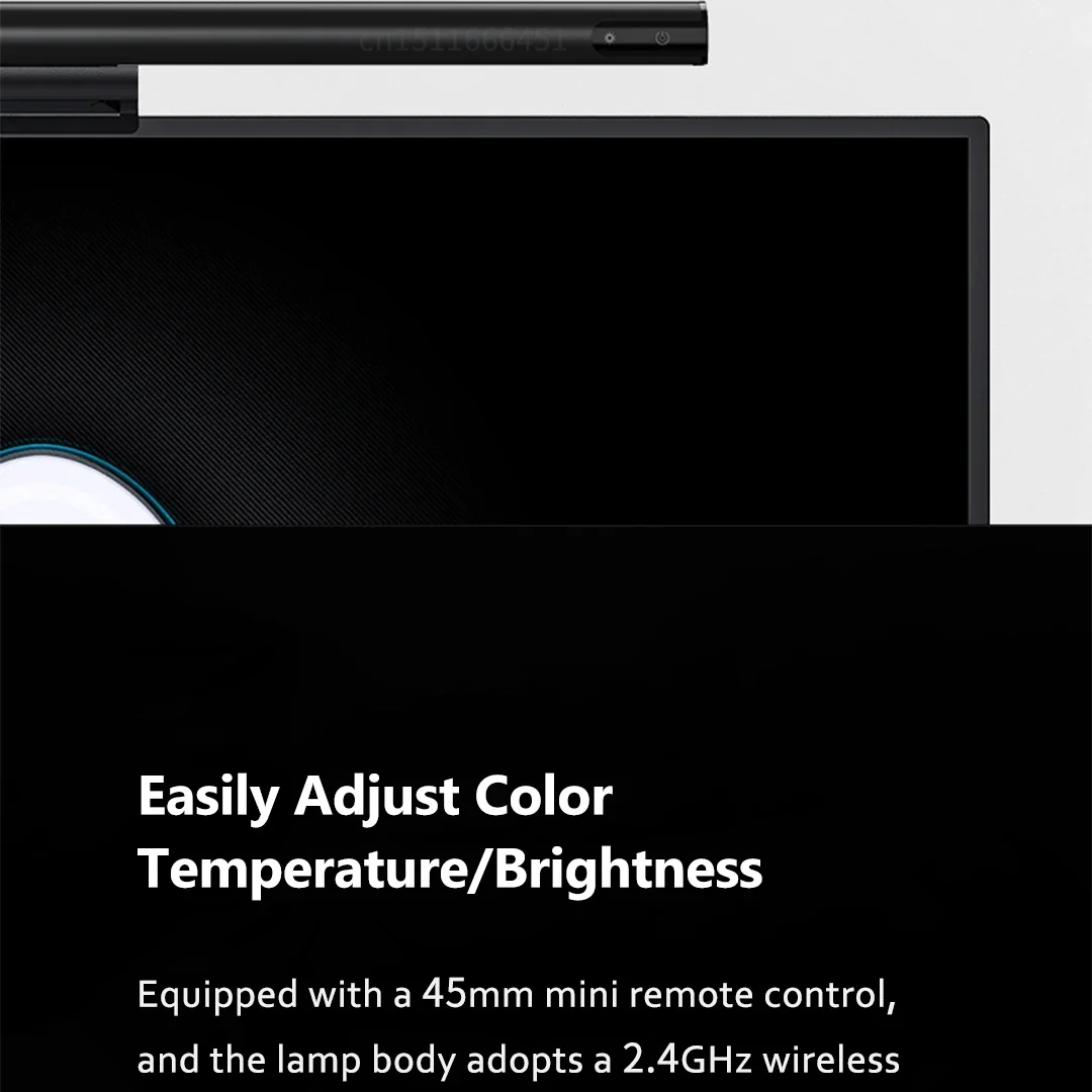 Luxury Monitor Screen Light Bar with Wireless Remote Control, Eye Protection LED Desk Lamp, Hanging Display Light for PC & Office Use