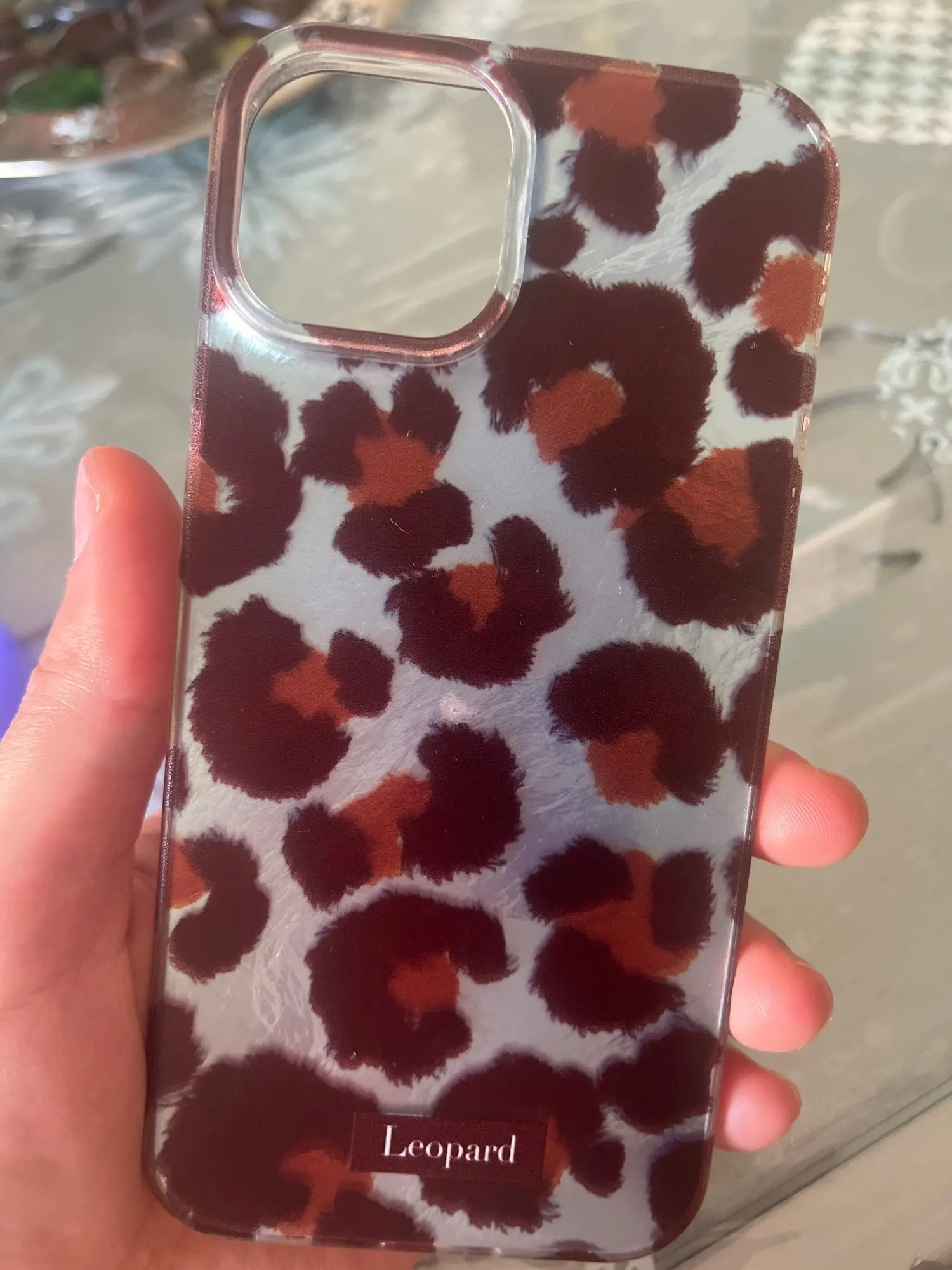 Luxury Retro iPhone Case — Amber Laser Pattern, Shockproof Soft PC+TPU Half-Wrapped Cover with Non-Slip Protection