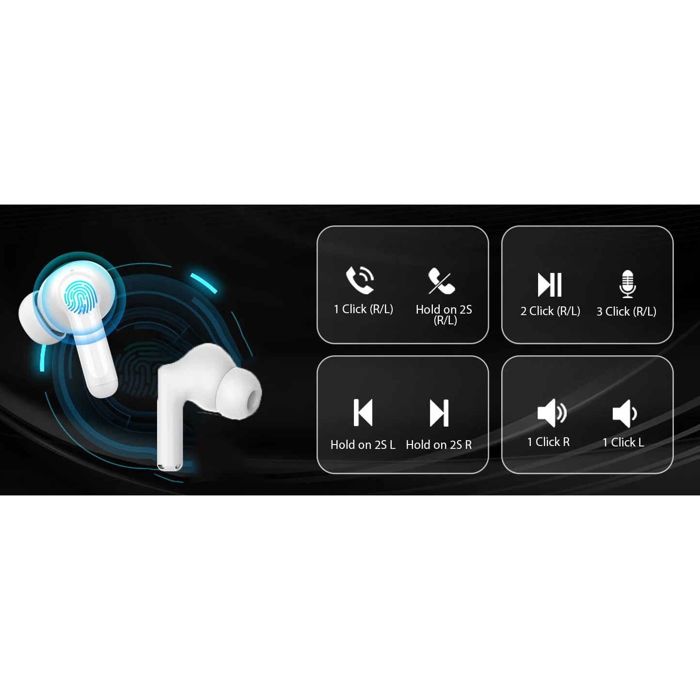 Luxury True Wireless Earbuds, Bluetooth Noise Cancelling In-Ear Headphones with HiFi Stereo & Waterproof Design