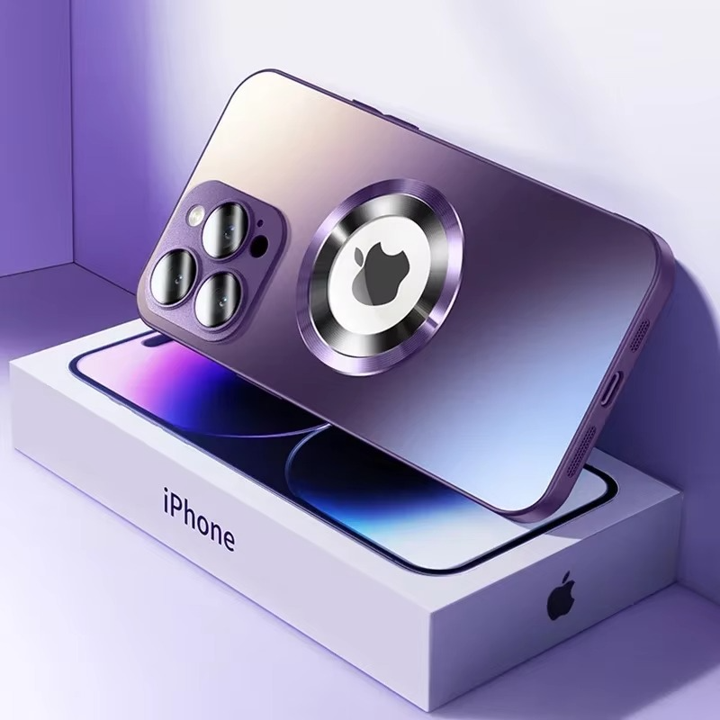 Luxury iPhone Case MagSafe Compatible Matte Cover — Magnetic Shockproof Design with Camera Protection, Wireless Charging Support, Slim Anti-Fingerprint Finish