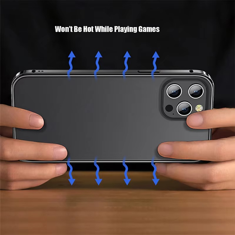 Luxury iPhone Case Ultra-Thin Aluminum Alloy Frame — Lightweight Bumper Protective Cover, Shockproof Hard Metal Shell