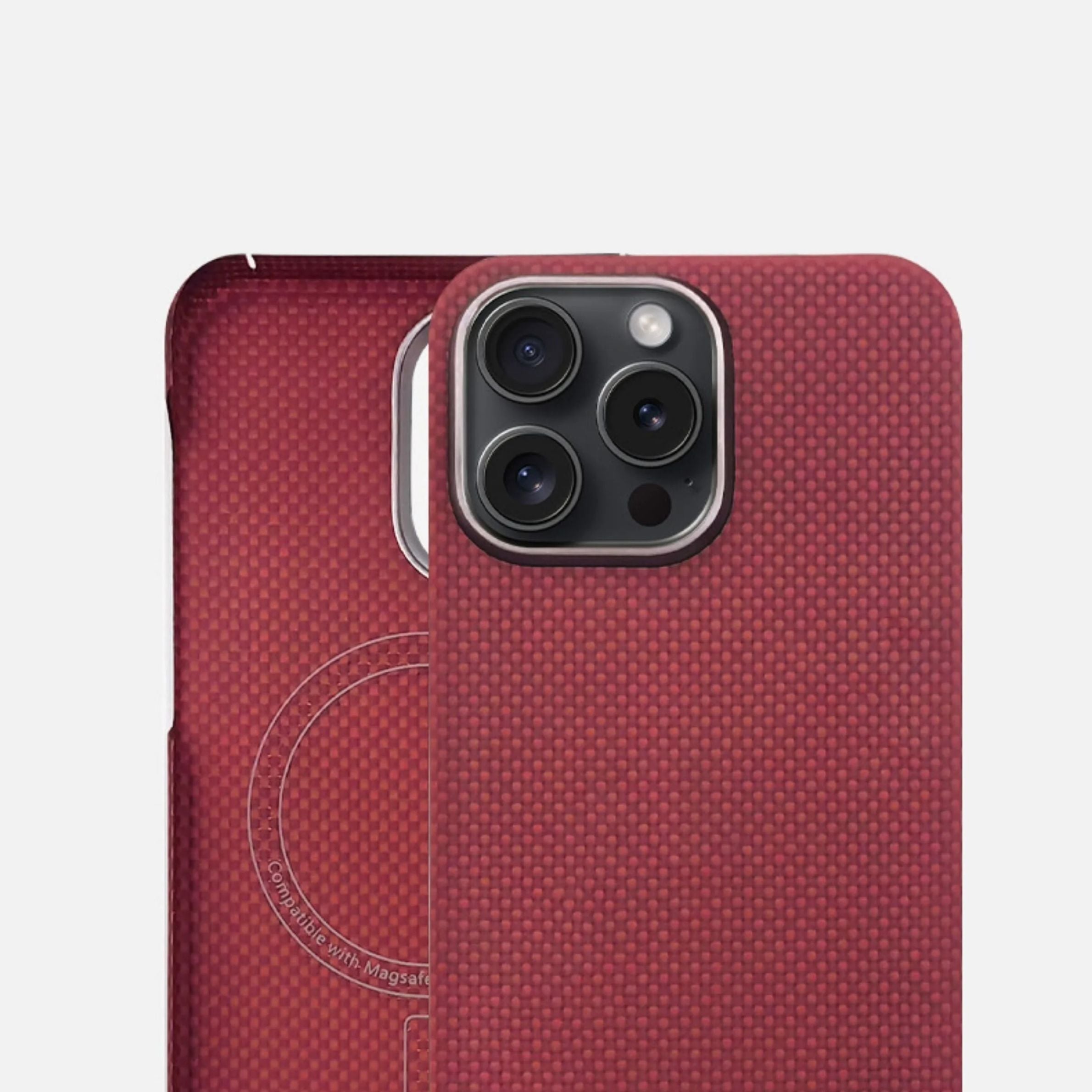 Luxury iPhone Case — 100% Carbon Fiber Magnetic Cover with Kevlar, Anti-Fingerprint, Slim Shockproof and Scratch-Resistant Design, MagSafe Compatible