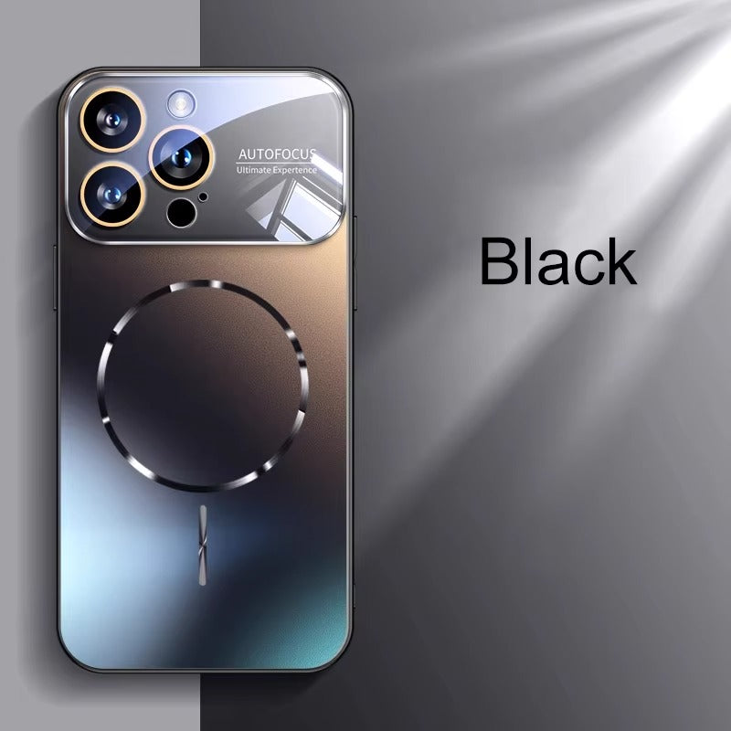 Luxury iPhone Case — AG Nano Matte Hard Back Magnetic Cover with Anti-Fingerprint Acrylic Design & MagSafe Wireless-Charging Support