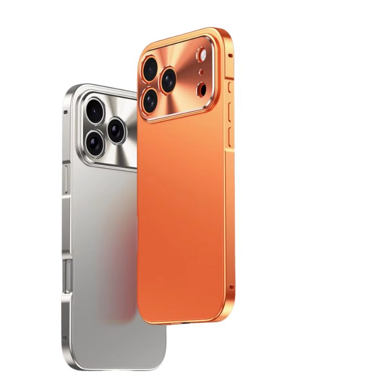 Luxury iPhone Case — Aluminum Alloy Frame with Ultra-Thin Frosted PC Backplate, Shockproof Advanced Protective Design