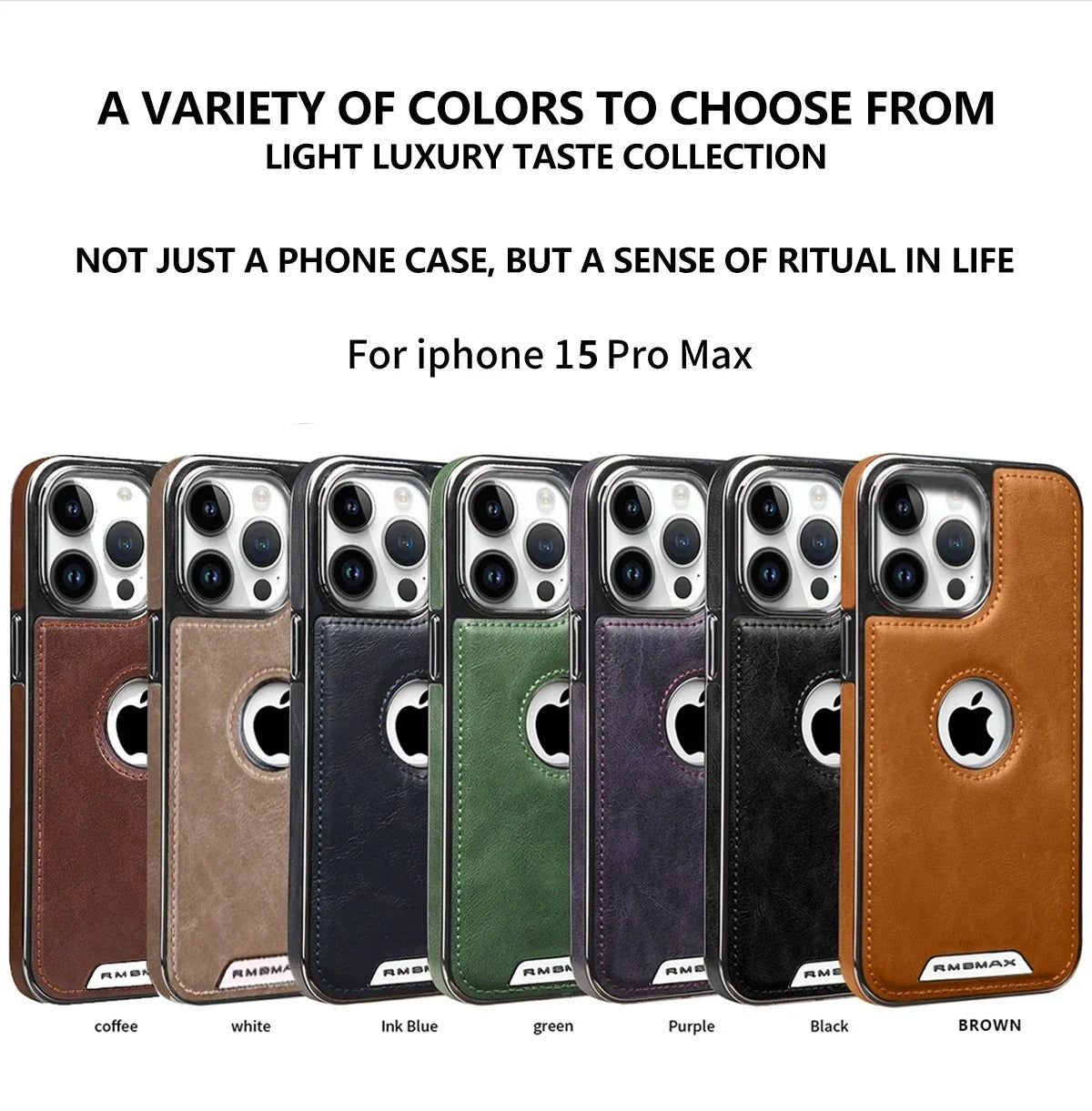 Luxury iPhone Case — Anti-Drop Magnetic MagSafe Business Leather Protective Cover with Premium Finish & Secure Grip Design
