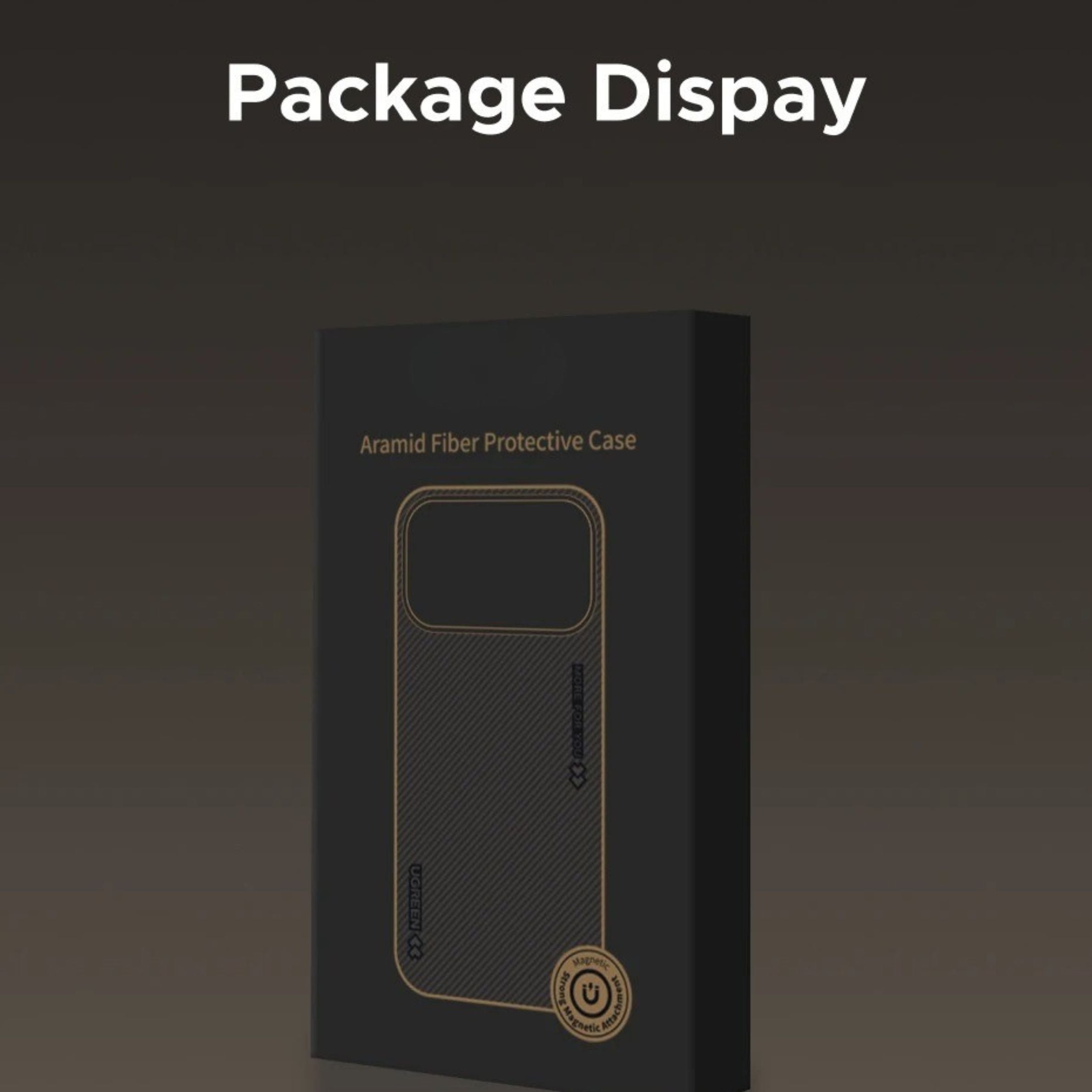 Luxury iPhone Case — Aramid Fiber Slim Hard Cover with Military-Grade Protection, Matte Black Finish, Shockproof and Durable Design