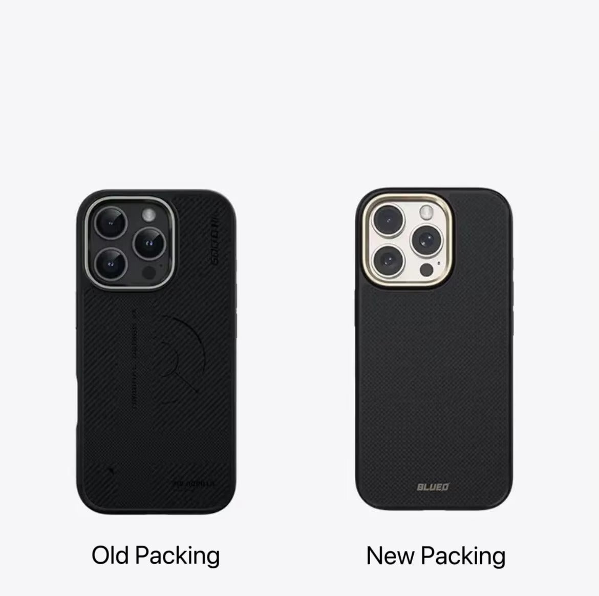 Luxury iPhone Case — Blueo 600D Kevlar Magnetic Armor Cover with Anti-Fingerprint Non-Slip Design and Full-Protection Shockproof Build